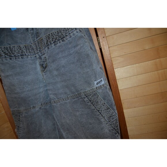 Vintage Jeans Guess Georges Marciano Gray with Gold Thread High Waist - Picture 4 of 7